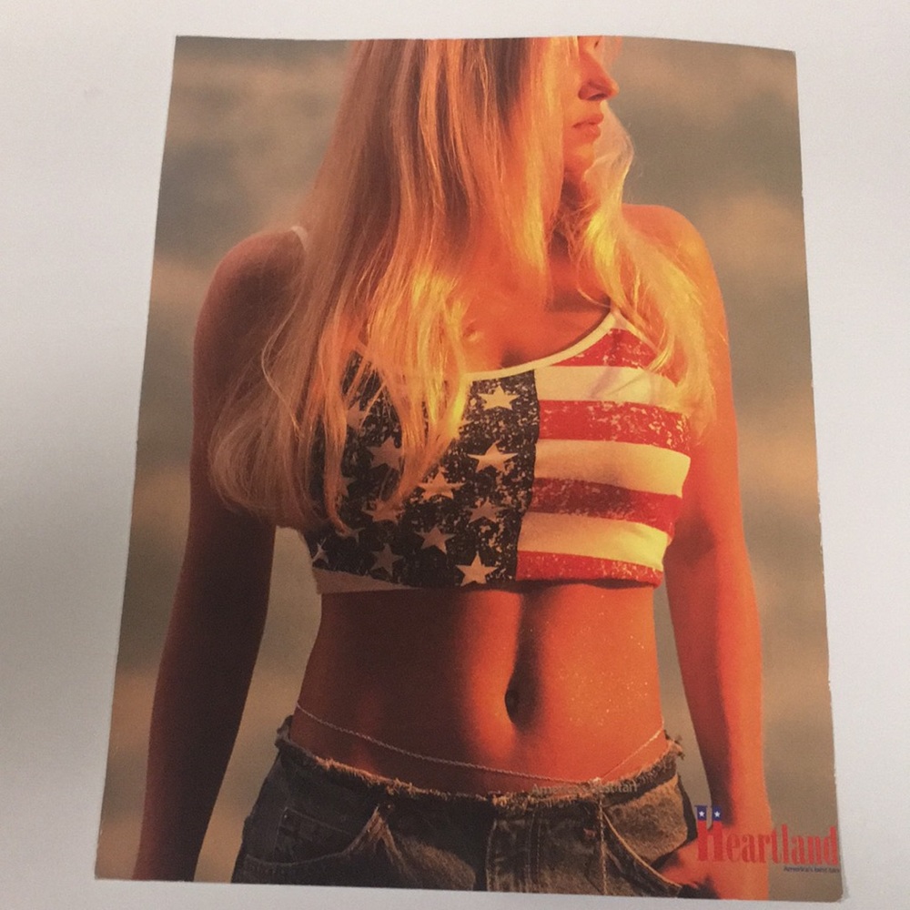 FREEDOM Flag Camisole with silver sparkles USA 🇺🇸 4th of July PERFECT!!! - Picture 4 of 5